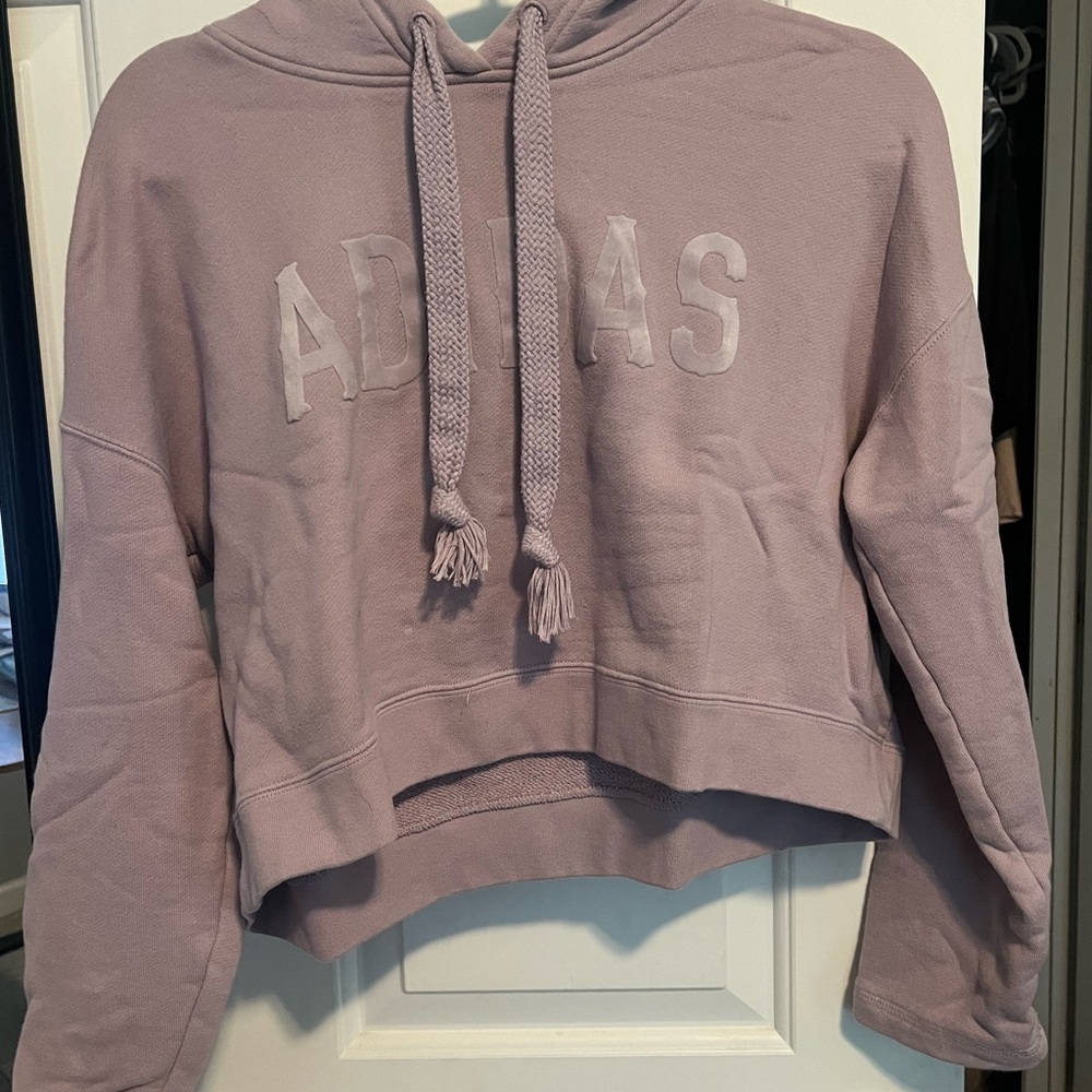 Adidas Cropped hoodie - light purple